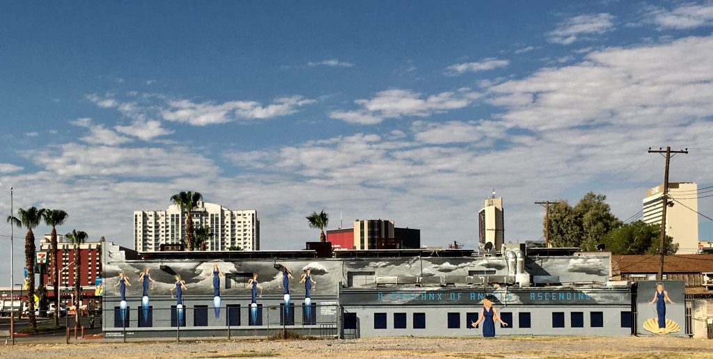 The North Wall of A Phalanx of Angels Ascending by James Stanford at The 705, Photo by Laura Henkel